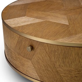 Masuta de cafea LUX, Furnir de stejar, Velutto