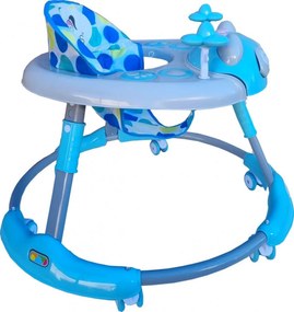 Premergator reglabil in 6 trepte de inaltime NOVOKIDS™ Baby Panda Walker, Cu melodii, Pliabil, Max 20 kg, Roti silentioase, Model Ursulet Panda,