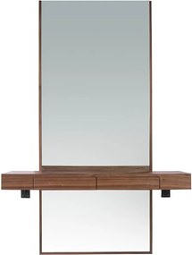 Oglinda de perete verticala cu raft tip consola Alline