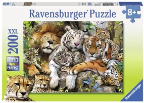 PUZZLE TIGRI, 200 PIESE - RAVENSBURGER (RVSPC12721)