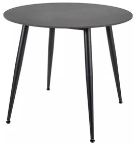 Masă de bucătărie Rion - 90 cm diametru, negru