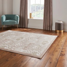 Covor crem 120x170 cm Damask Bronze – Think Rugs