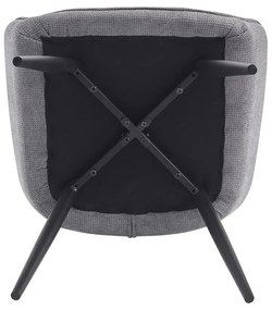 Scaun de design, gri negru, MARKEN