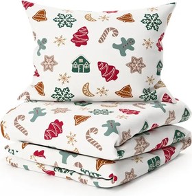 Lenjerie de pat din flanel HOLLY albă Dimensiune lenjerie de pat: 2 buc 70 x 90 cm | 200 x 220 cm