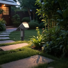 Lampă solară LED 2 în 1 LED/1,3W/3,7V 3000/4000/6400K IP65 1200 mAh