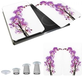 WENKO 2521433500 - Capac pentru placă ABDECKPLATTE - Flori/Plante 30x52 cm multicolor