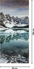 Fototapet pentru ușă - Lacul iarna (95x205cm)