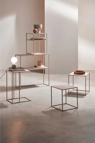 Măsuțe de cafea bej 2 buc. din metal 38x38 cm Alrik – Yes Everyday