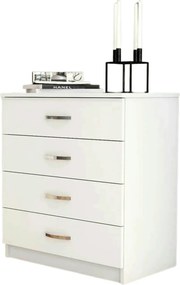 Comoda 616TNM1505, alb, PAL melaminat, 72x45x81 cm
