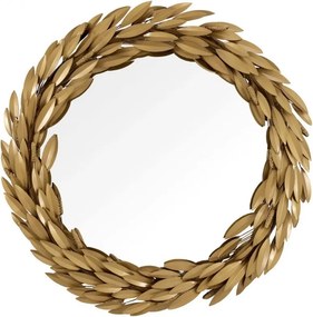 Oglinda decorativa design LUX Bonheur auriu antic 112498 HZ