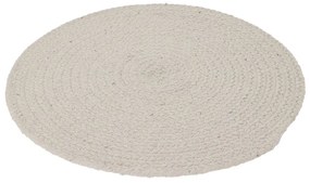 Placemat D 38 cm, bumbac, alb