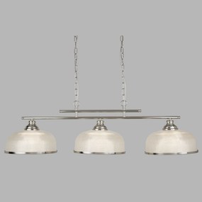 Lustra suspendata design clasic Bistro II 3L argintiu satin 3593-3SS SRT