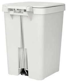 Coș cu pedală Brabantia StepUp 1008483, 25 L, Materiale ecologice, Deschidere mare, Gri deschis