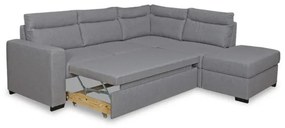 Coltar ext. Itaca otoman dreapta, Gri, 2340 x 2130 x 880 mm.
