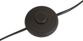 Simplo Floor Lamp: Black Frame with Beige Paper Rope Shade (50/50/25)