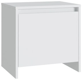 809863 vidaXL Noptieră, alb, 45x34x44,5 cm, PAL