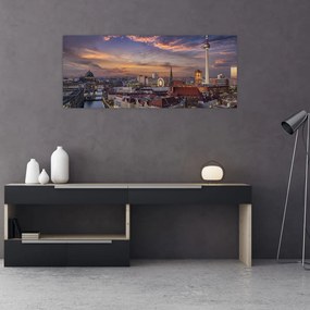 Tablou - Apus de soare în Berlin (120x50 cm)