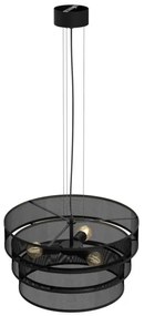 Lustră pe cablu GLUM 3xE27/60W/230V neagră