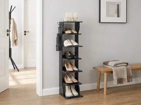 Pantofar inalt SHOVERA cu rafturi deschise, negru