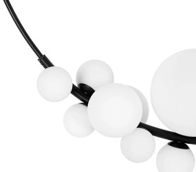 Lustra circulara cu 14 de surse de lumina ROCIO negru