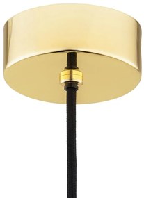 Pendul design minimalist Jesse alb, auriu 28cm