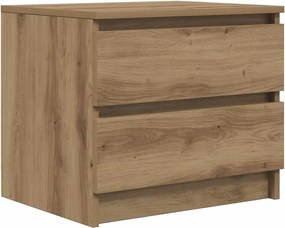 vidaXL Noptieră, stejar artizanal, 50x40x43.5 cm, lemn prelucrat