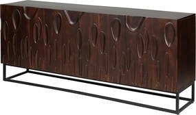 Comoda cu model 3D, Lemn Salcam, Maro, DUNE 175cm