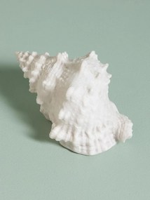 Lampa de masa in forma de melc , din rășină si pulbere de piatra, "Shell"