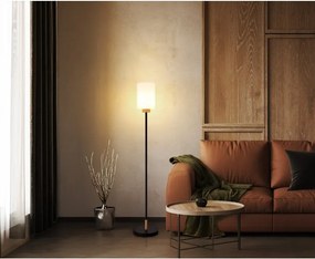 Lampadar/ Lampa de podea metal si lemn ROWENA