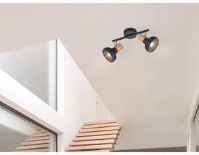 Spot negru mat ø 10 cm Latika – Trio