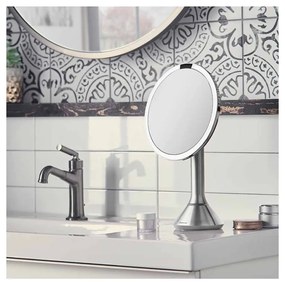 Oglindă cosmetică (5x) cu led/de mărire ø 20 cm Sensor – simplehuman