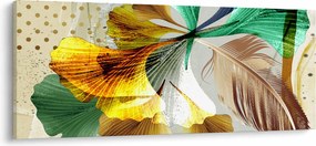 Tablou - Frunze cu pană (120x50 cm)