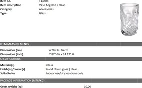 Vaza flori, Vas decorativ Angelito L 114808 HZ