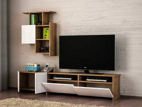 Comoda TV Mariposa - Walnut, Alb