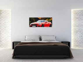 Tablou - Mercedes roșu (120x50 cm)