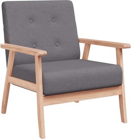 vidaXL Fotoliu, gri închis, material textil