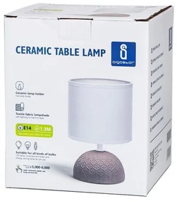 Lampă de masă 1xE14/40W/230V maro/albă Aigostar