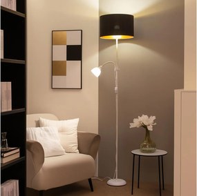 Brilagi - Lampadar CERIA 1xE27/100W/230V + 1xE14/25W alb/negru