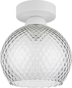 BRILAGI - Lampă de tavan LED R GLASS 1xE27/60W/230V Ø 18 cm alb/gri fumuriu