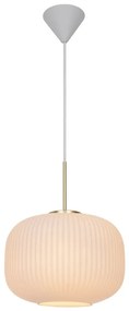 Pendul design scandinav Milford 30 alb opal