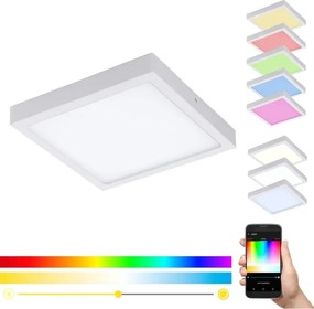 Eglo 33209 - Plafonieră LED RGBW dimmabilă FUEVA-C LED/21W/230V 30x30 cm, alb
