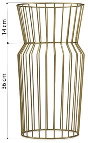 Suport de flori 50x26 cm auriu