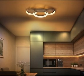 Plafoniera LED metal maro cafeniu SYRAKUS