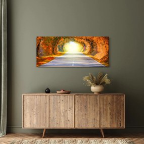 Tablou - Poarta din copaci (120x50 cm)