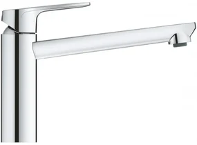 Baterie bucatarie cu pipa rotativa, Grohe BauEdge, crom, 31693000