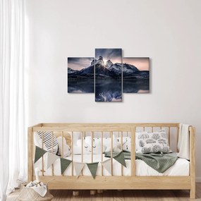 Tablou lacul cu munte (90x60 cm)