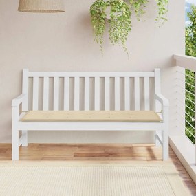 vidaXL Pernă de bancă de grădină, bej, 150x50x4 cm, textil oxford