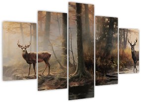 Tablou - Vintage pictura wildlife (150x105 cm)