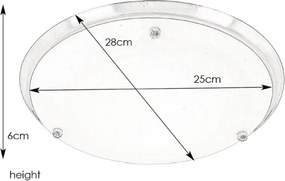 Plafonieră pentru baie Markslöjd 102527 ARE 1xE27/60W/230V IP44 crom