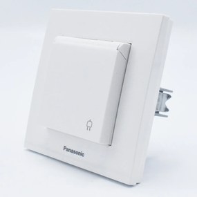 Priza cu capac Karre Plus Pansonic, ST, alba